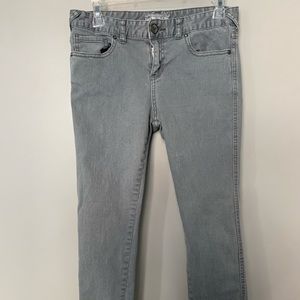 Free People Gray Ankle Length Skinny Pants